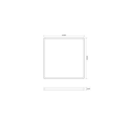 Kwadratowy plafon CCT czarny LE COLIS MS748400S-3-BK - Zuma Line